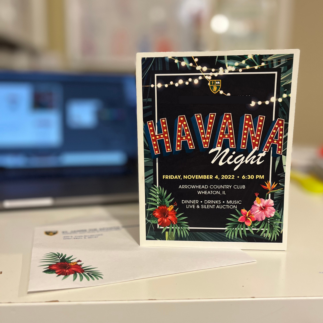 Tropical Havana Night Auction Fundraiser Graphic Starter Pack