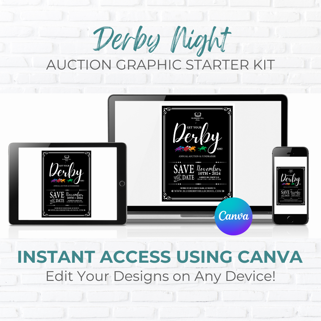 Derby Night Auction Fundraiser Graphic Starter Pack