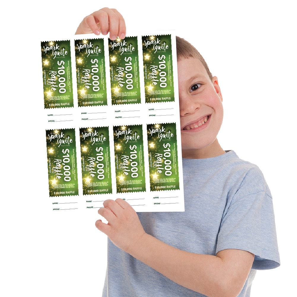 Be the Spark Ignite the Future Raffle Ticket, Digital Download, Editable Fundraising for Schools or Organizations